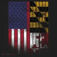 USA Maryland Flag Golf Towel thumb 3