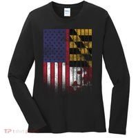 USA Maryland Flag Women's Long Sleeve Shirt thumb 0