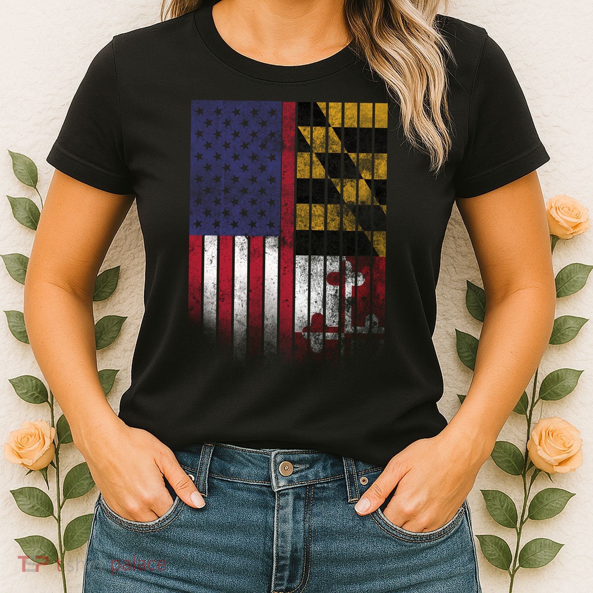 USA Maryland Flag Women's T-Shirt