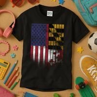 USA Maryland Flag Kids T-Shirt thumb 3