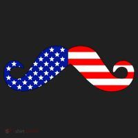 USA Mustache American Stache Women's Sweatshirt thumb 2