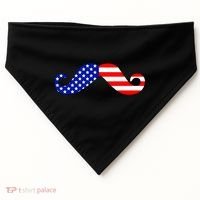 USA Mustache American Stache USA-Made Doggie Bandana thumb 0