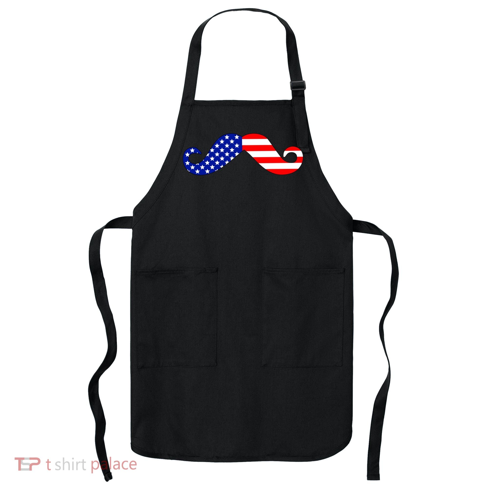 USA Mustache American Stache Apron