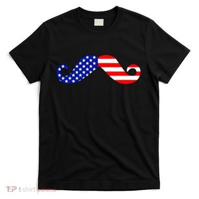 USA Mustache American Stache T-Shirt