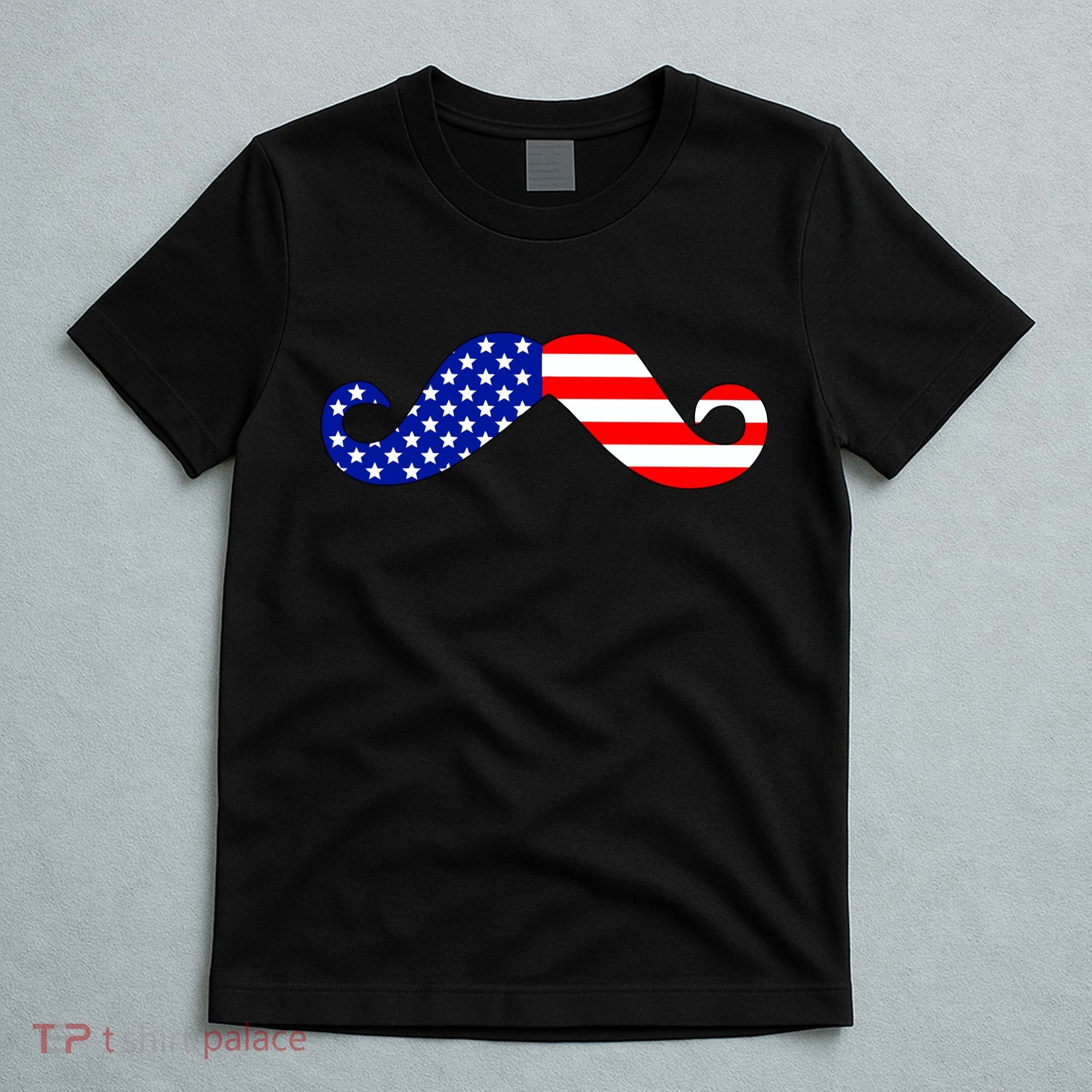 USA Mustache American Stache T-Shirt