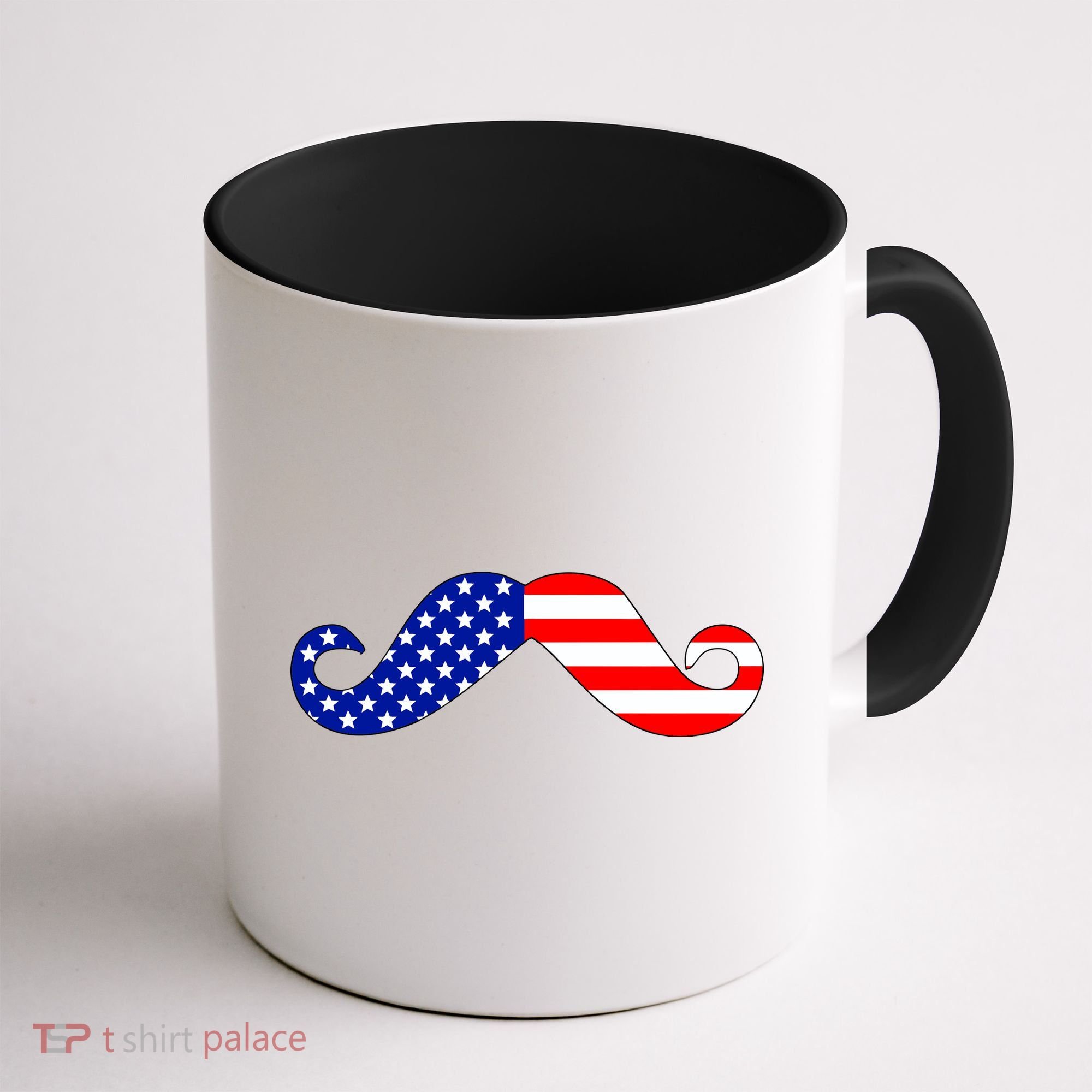 USA Mustache American Stache Coffee Mug