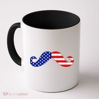 USA Mustache American Stache Coffee Mug thumb 0