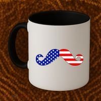 USA Mustache American Stache Coffee Mug thumb 2