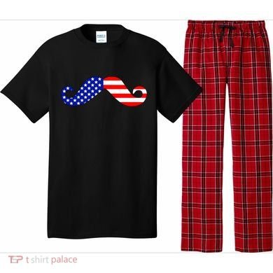USA Mustache American Stache Pajama Set