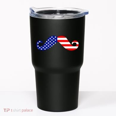 USA Mustache American Stache Tumbler