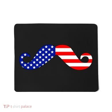 USA Mustache American Stache Mousepad