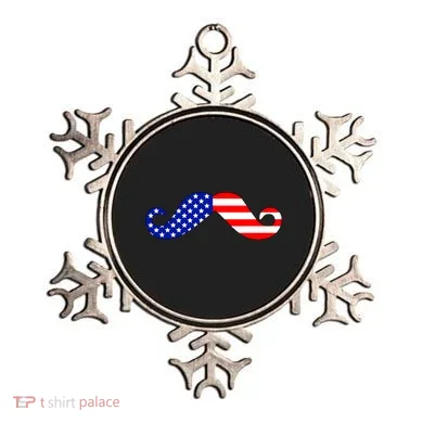 USA Mustache American Stache Ornament