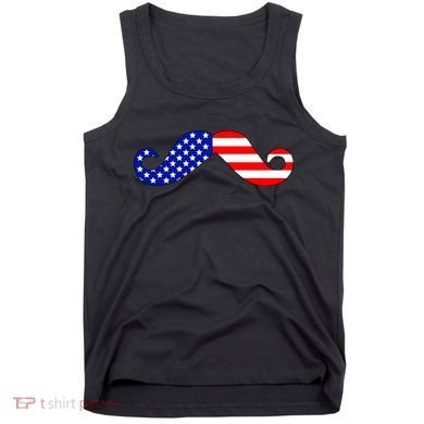 USA Mustache American Stache Tank Top