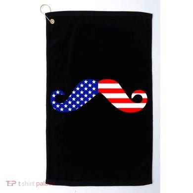 USA Mustache American Stache Golf Towel