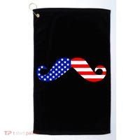 USA Mustache American Stache Golf Towel thumb 0