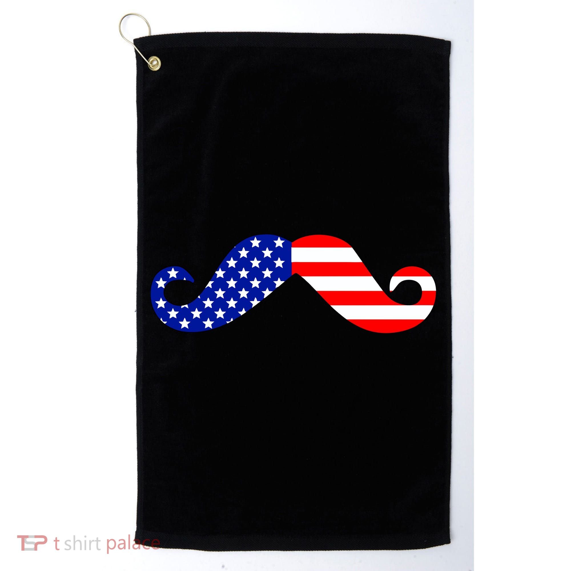 USA Mustache American Stache Golf Towel