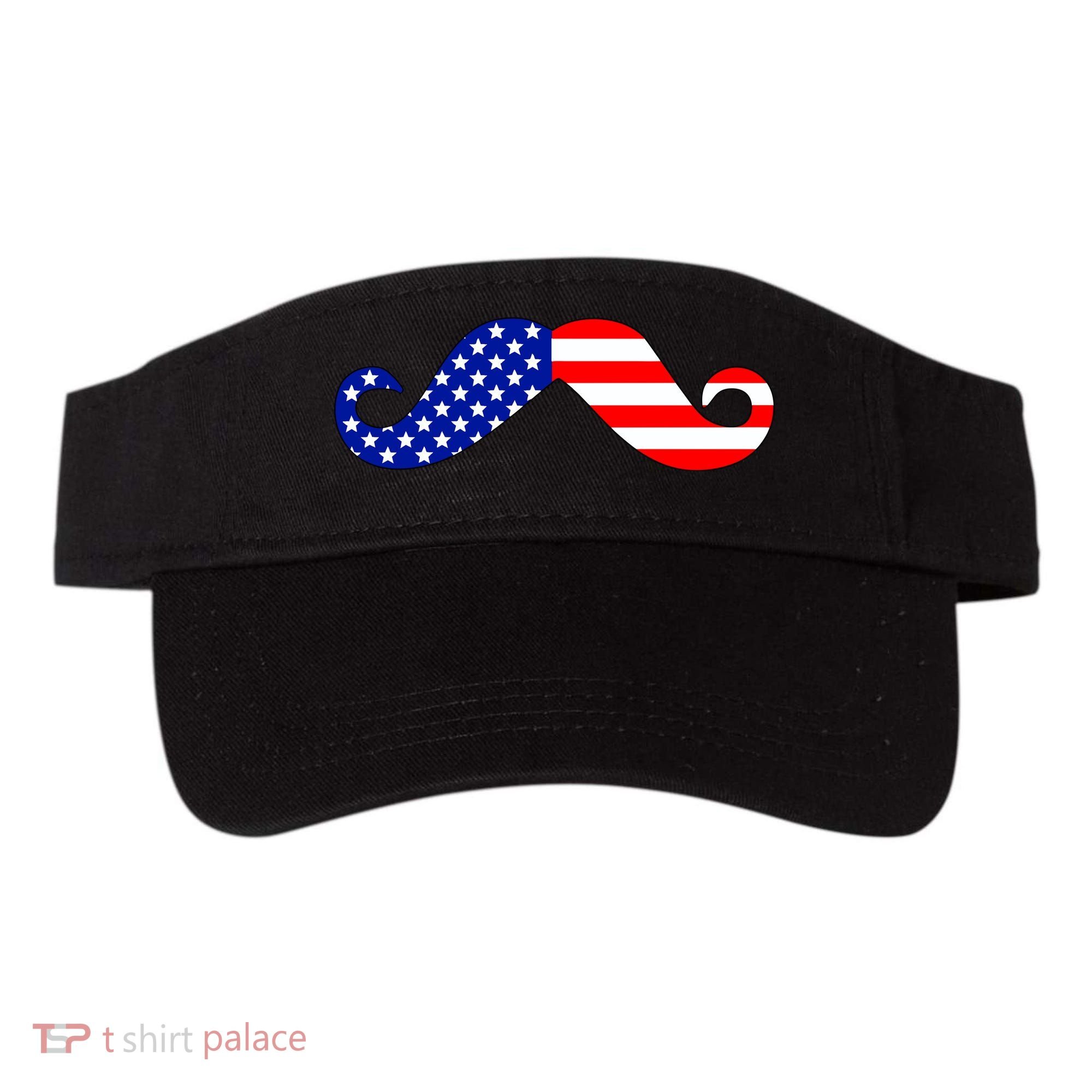 USA Mustache American Stache Visor