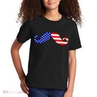 USA Mustache American Stache Kids T-Shirt thumb 2