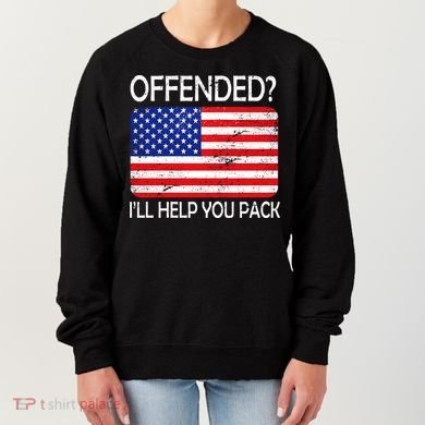 USA Offended I'll Help You Pack Women's Sweatshirt
