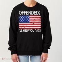 USA Offended I'll Help You Pack Women's Sweatshirt thumb 0