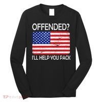 USA Offended I'll Help You Pack Long Sleeve Shirt thumb 0