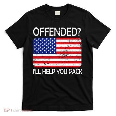 USA Offended I'll Help You Pack T-Shirt