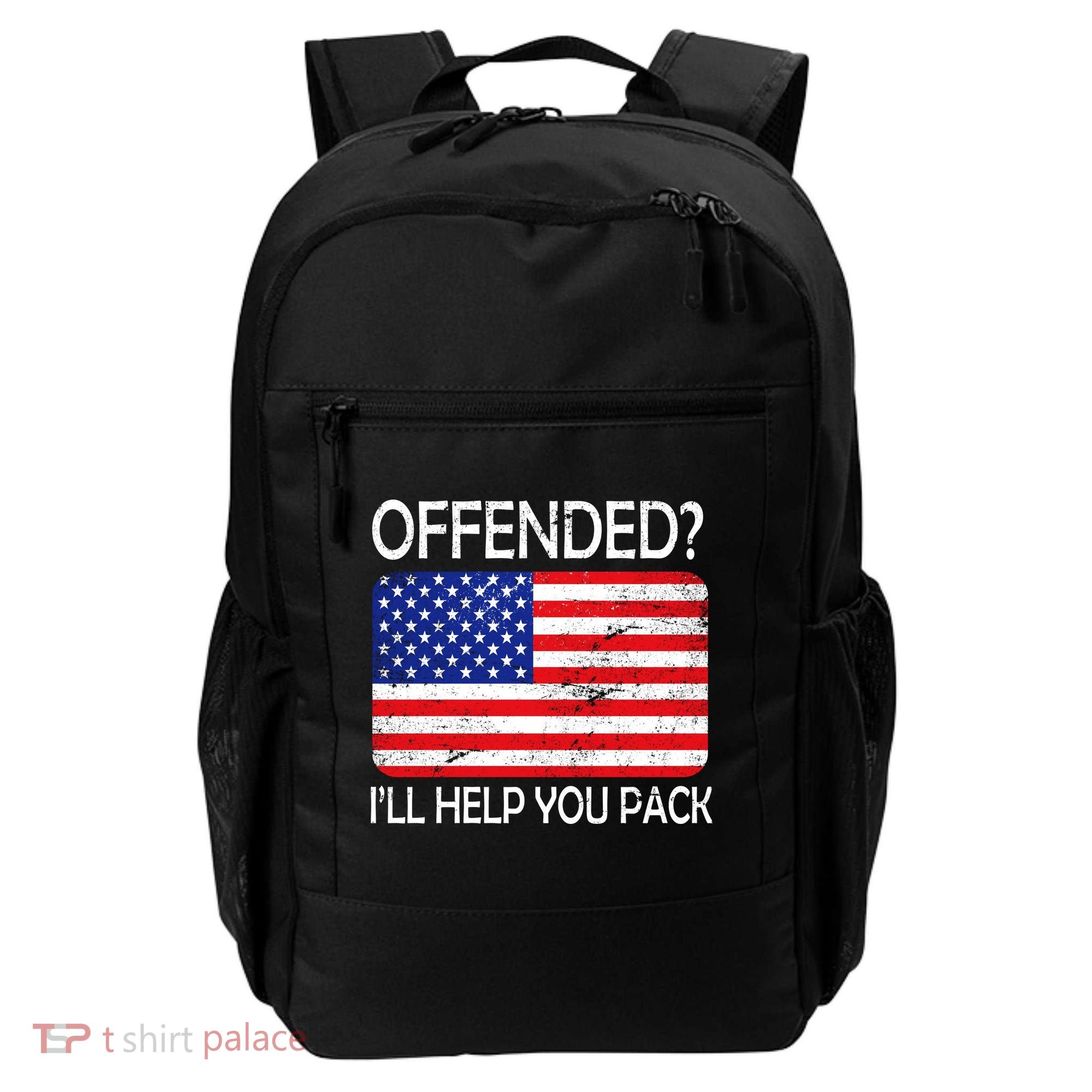 USA Offended I'll Help You Pack Backpack