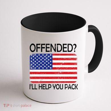 USA Offended I'll Help You Pack Coffee Mug back