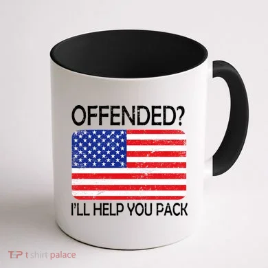 USA Offended I'll Help You Pack Coffee Mug back