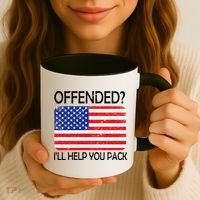 USA Offended I'll Help You Pack Coffee Mug thumb 3