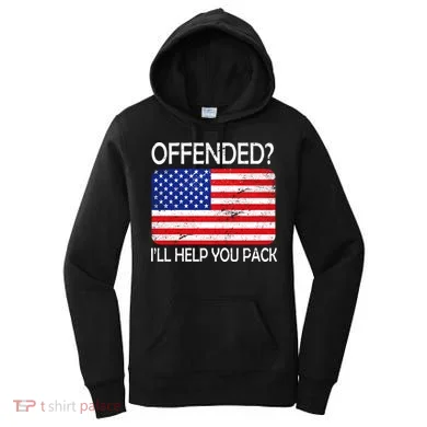 USA Offended I'll Help You Pack Women's Hoodie