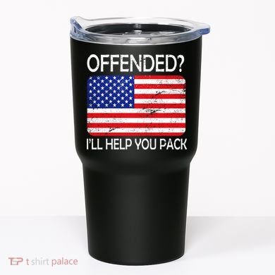 USA Offended I'll Help You Pack Tumbler
