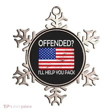 USA Offended I'll Help You Pack Ornament