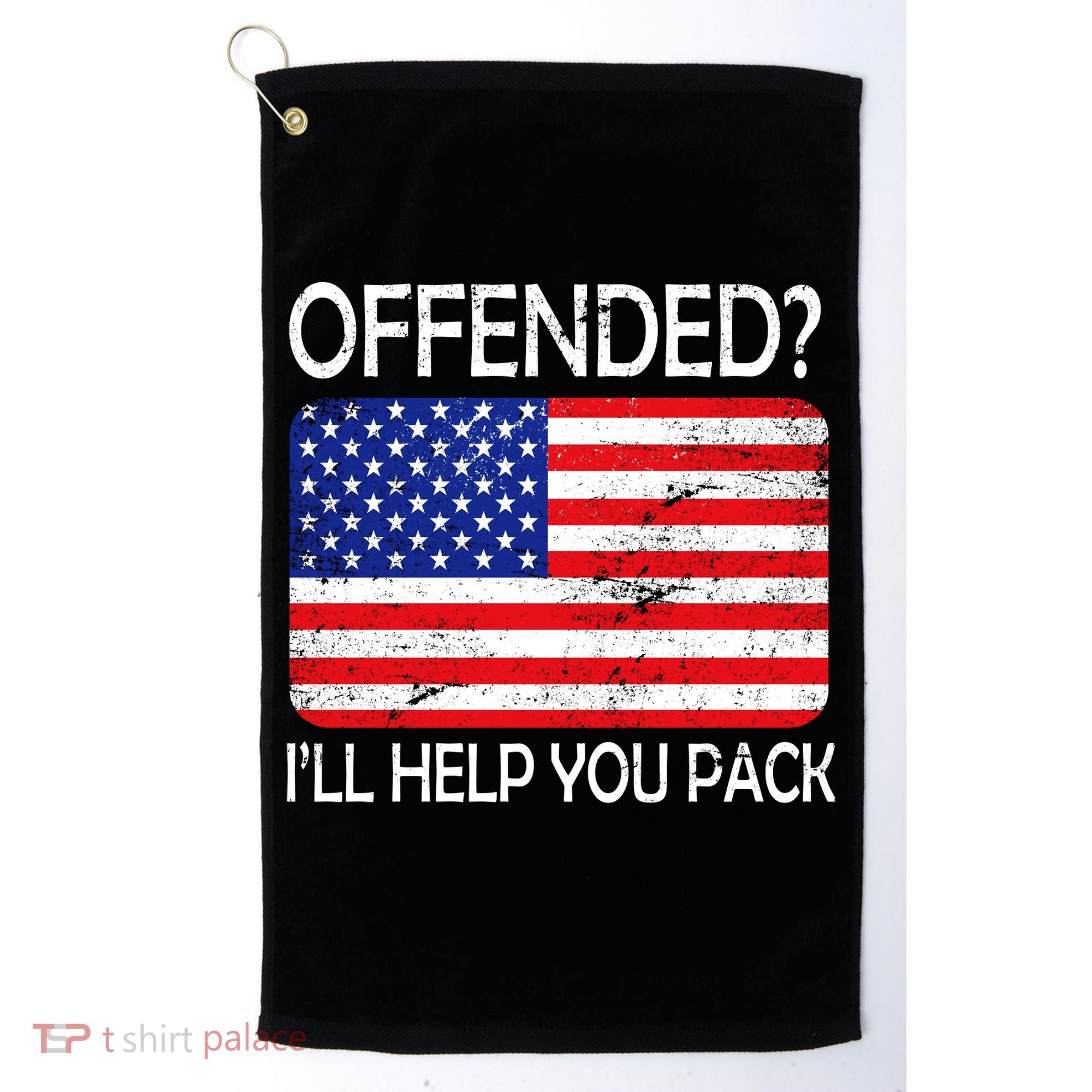 USA Offended I'll Help You Pack Golf Towel