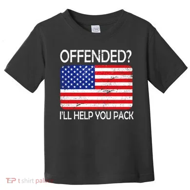 USA Offended I'll Help You Pack Toddler T-Shirt