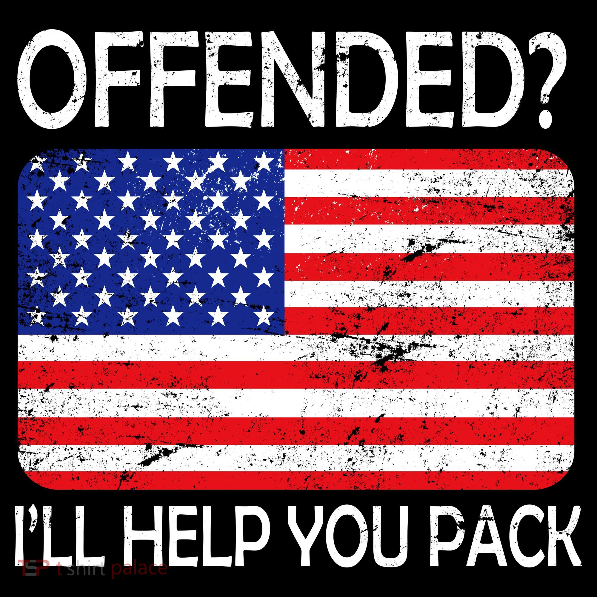 USA Offended I'll Help You Pack Visor