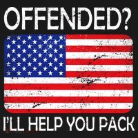 USA Offended I'll Help You Pack Women's Long Sleeve Shirt thumb 2