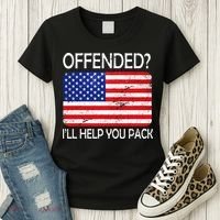 USA Offended I'll Help You Pack Women's T-Shirt thumb 3