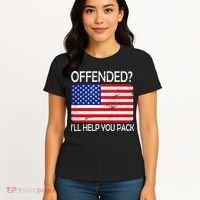 USA Offended I'll Help You Pack Women's T-Shirt thumb 4