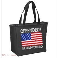 USA Offended I'll Help You Pack Tote Bag thumb 2