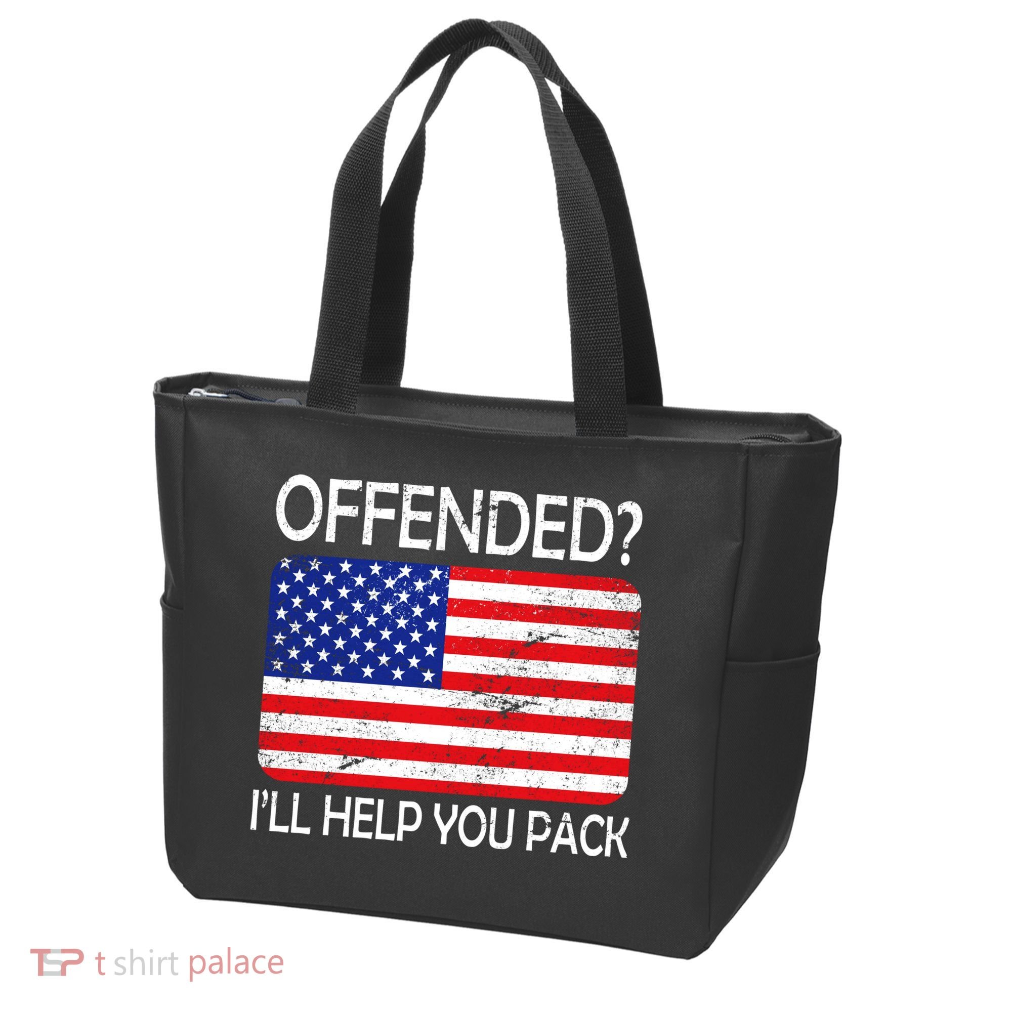 USA Offended I'll Help You Pack Tote Bag