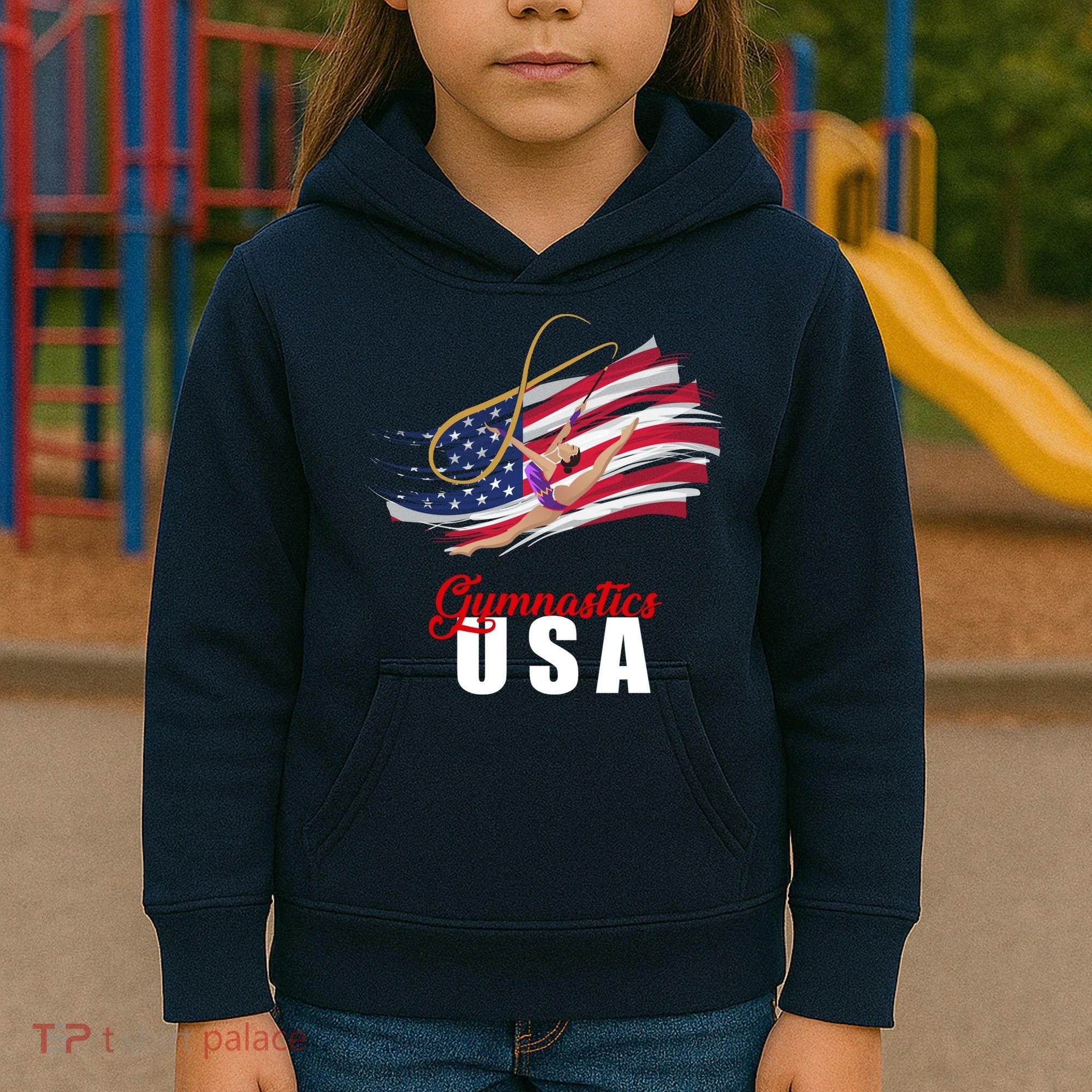 USA Olympics Gymnastics Team Kids Hoodie