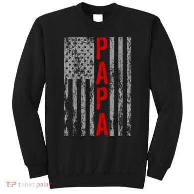 USA PAPA Retro Vintage Flag Sweatshirt
