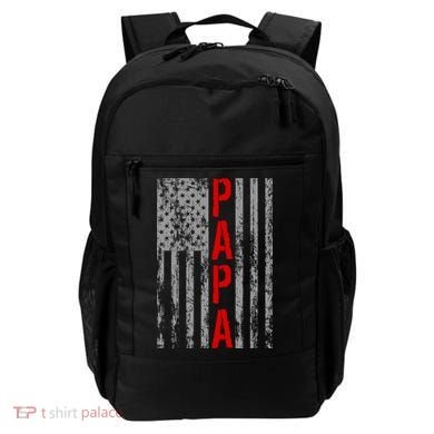 USA PAPA Retro Vintage Flag Backpack