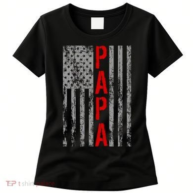 USA PAPA Retro Vintage Flag Women's T-Shirt