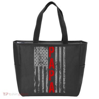 USA PAPA Retro Vintage Flag Tote Bag