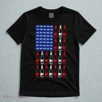 USA Patriotic Beer Bottle American Flag T-Shirt thumb 5