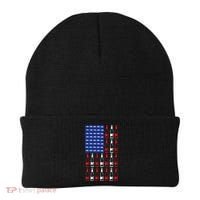 USA Patriotic Beer Bottle American Flag Beanie thumb 0