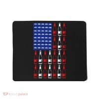 USA Patriotic Beer Bottle American Flag Mousepad thumb 0