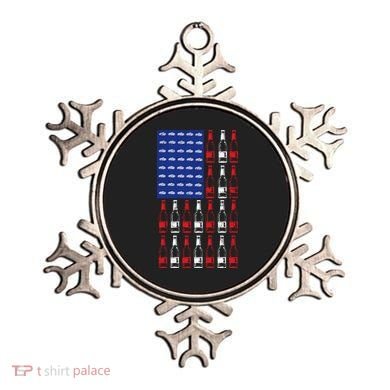 USA Patriotic Beer Bottle American Flag Ornament